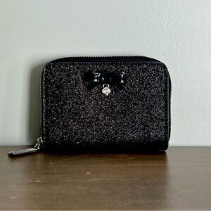 Kate Spade black sparkle wallet